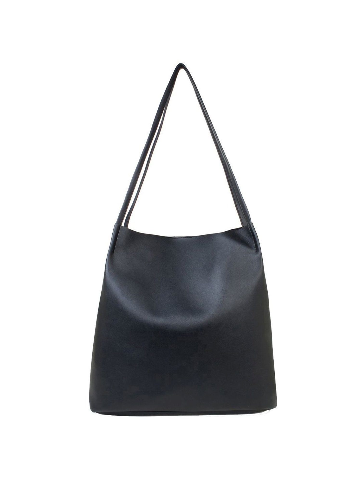 Spice Art Black Solid Large Tote Handbag