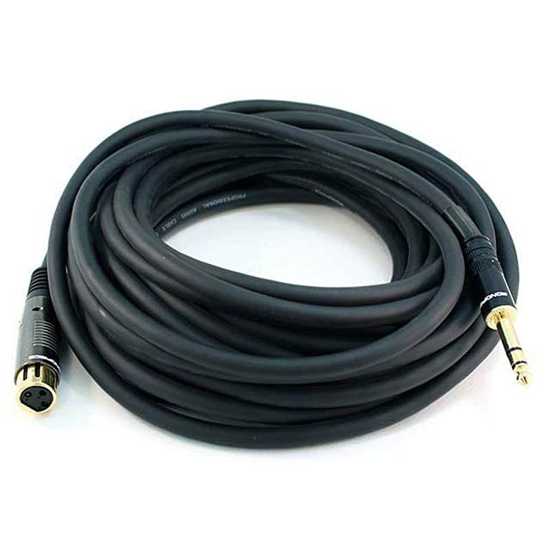 104773 35Feet Premier Series XLR Female to 14Inch TRS Male 16AWG Cable