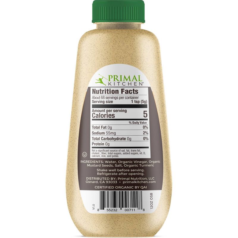 Primal Kitchen Organic Spicy Brown Mustard - 12oz