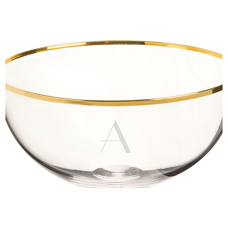 8oz 2ct 'I' Couple Flutes Gold Rim