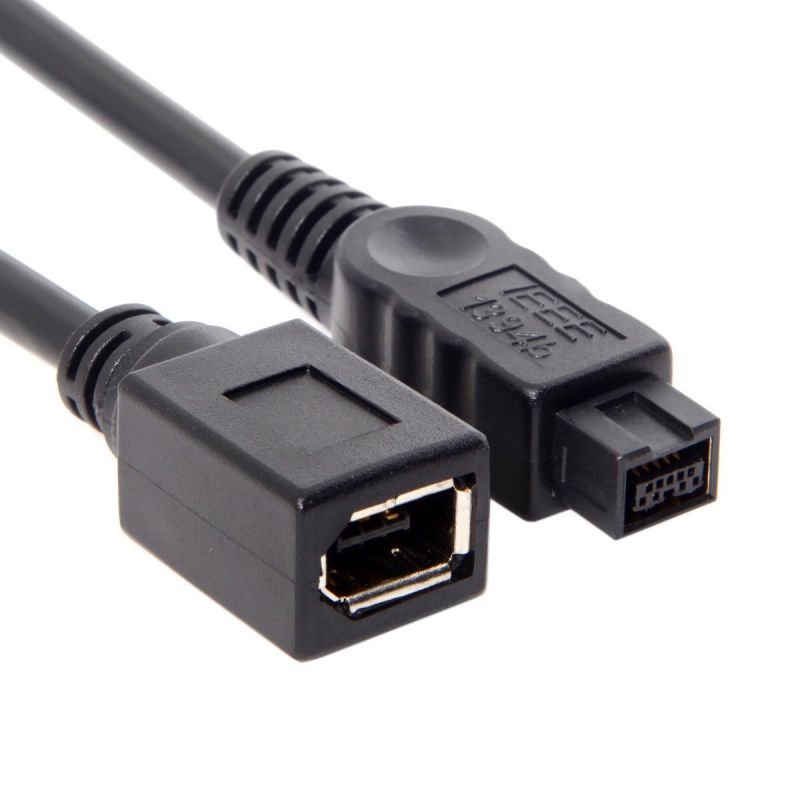Xiwai IEEE 1394 6PIN Female to 1394b 9PIN male Firewire 400 TO 800 Cable 10cm