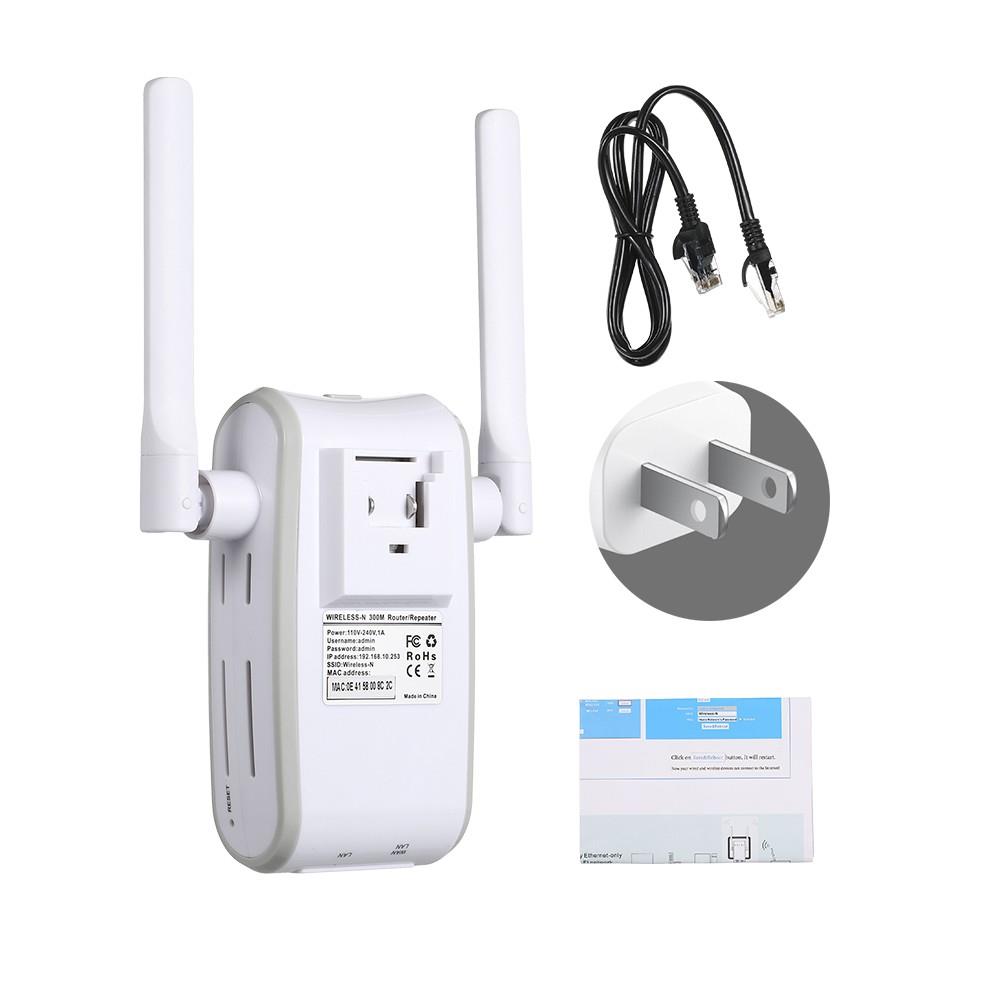 300Mbps WiFi Range Extender Multi-function Mini Wireless-N Signal Amplifier Booster AP/ Router/ Repeater with