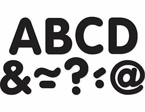 Teacher Created Resources Black 2" Magnetic Letters - Learning Theme/subject -