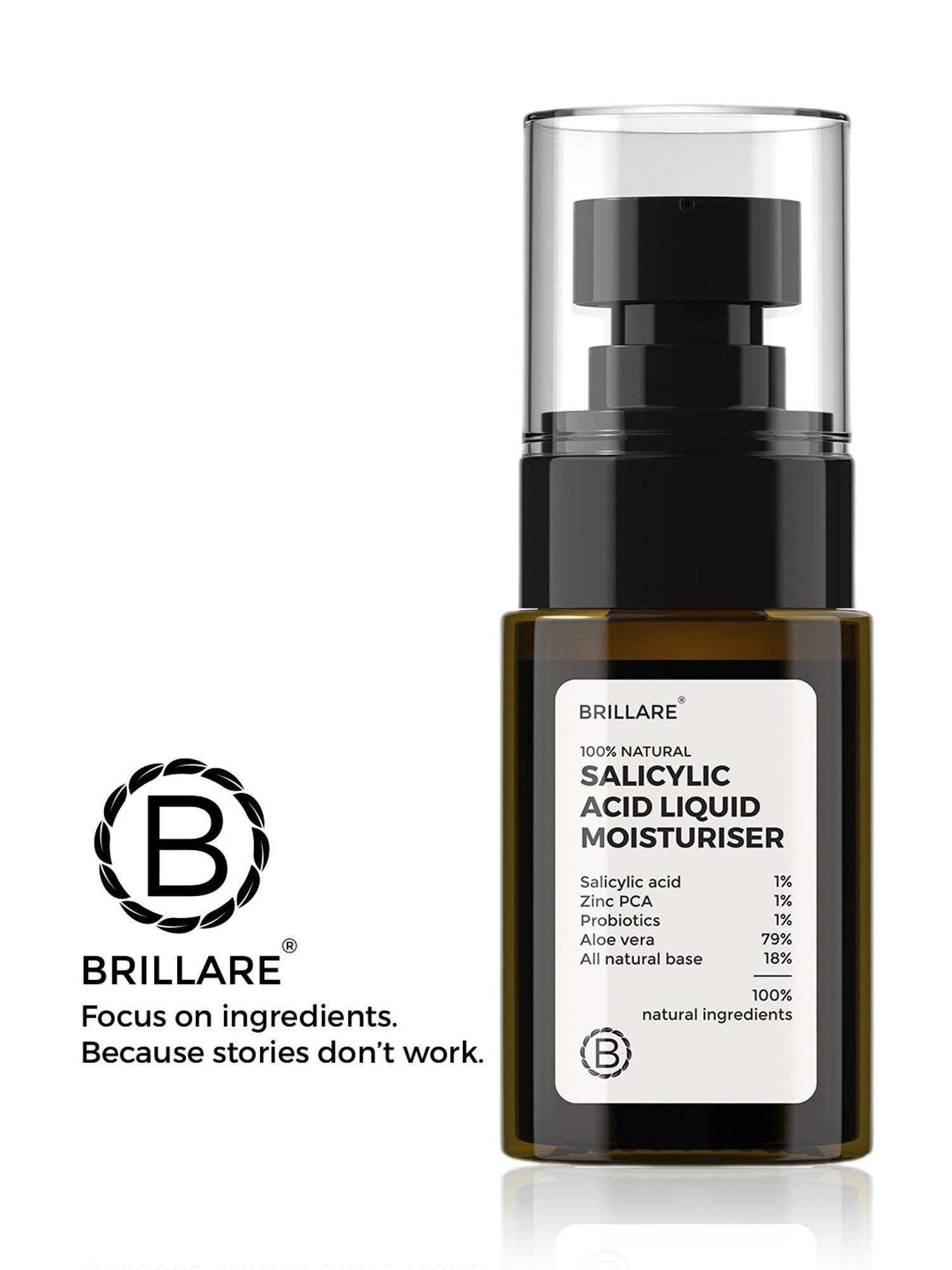 Brillare 100% Natural Salicylic Acid Liquid Moisturiser - 30 ml