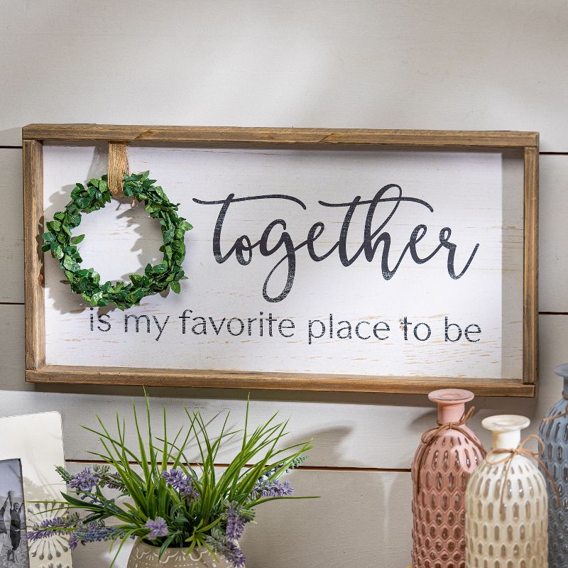 Lone Elm Studios Set of 2 23.63-inch Wooden Wall D'ecor