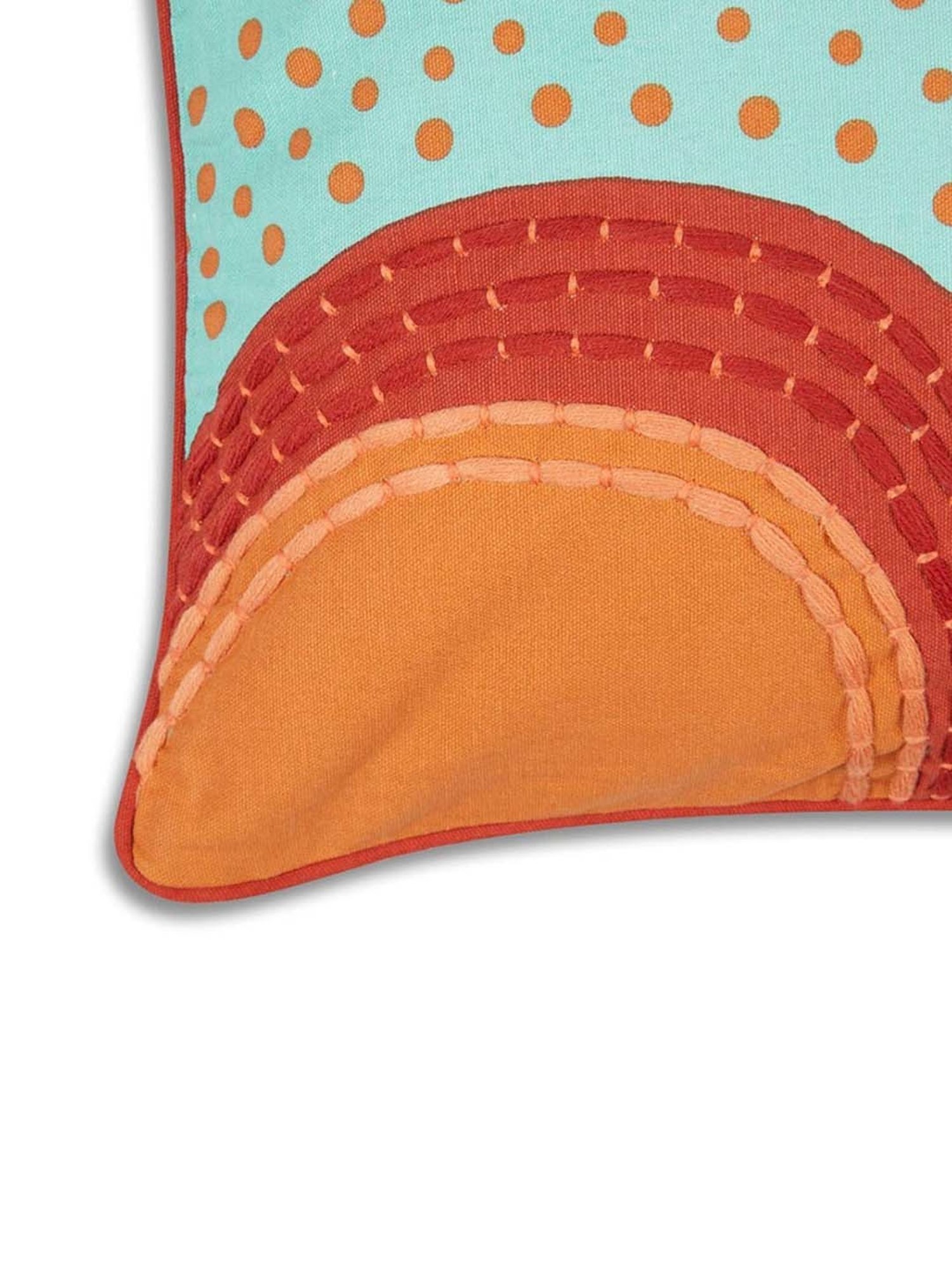 Fabindia Natkhat Blue Cotton Kids Cushion Cover