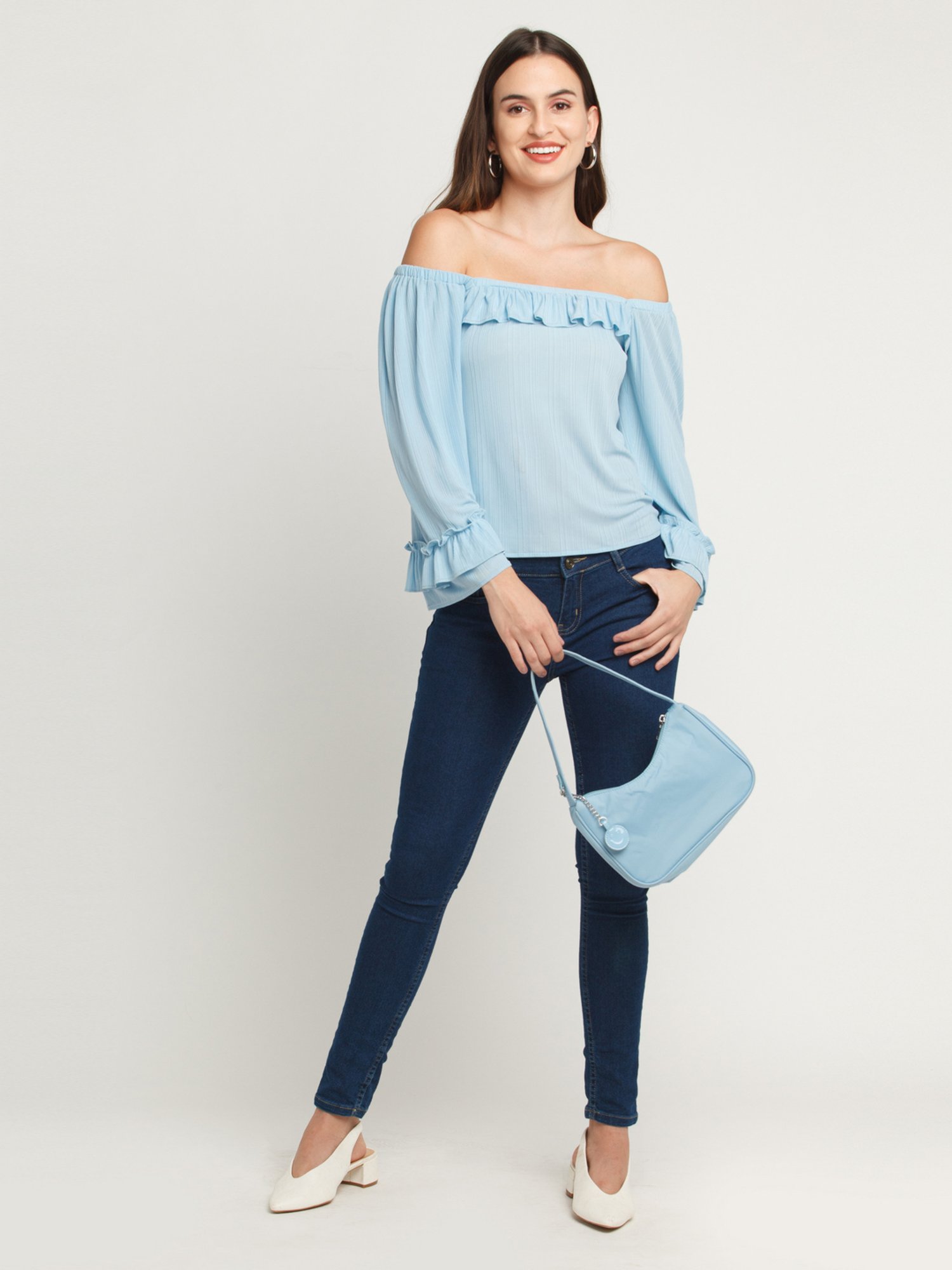 Zink London Blue Regular Fit Top