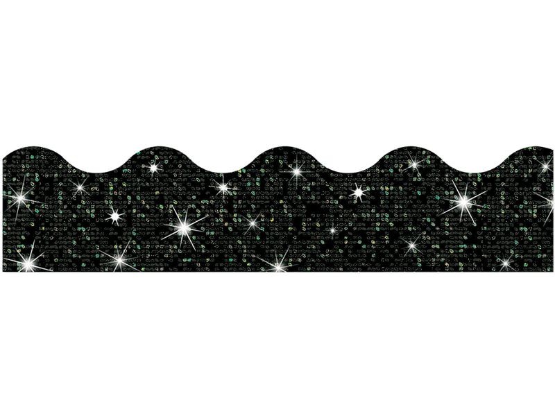 TREND T91417 Black Sparkle Terrific Trimmers, 32.5 ft