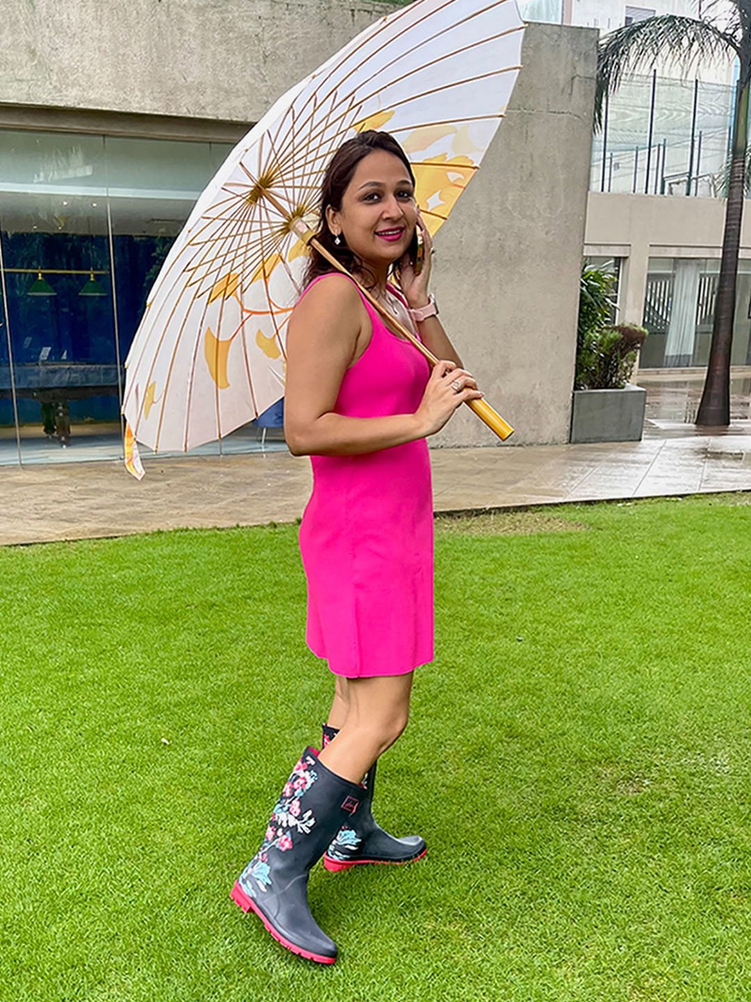 Little Surprise Box LLP Yellow Polyester Kids Umbrella