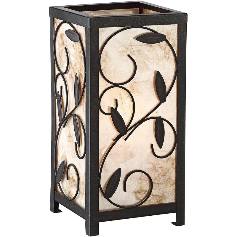 Franklin Iron Works Henri Mica 11" High Accent Table Lamp