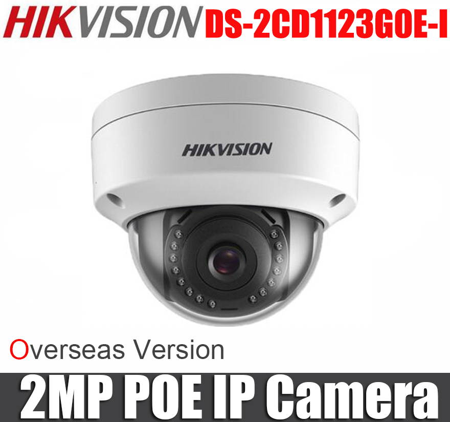 Hikvision DS-2CD1123G0E-I Network 2MP 1080P Fixed 2.8mm Lens IR Full HD Dome IP Camera(1-Pack)
