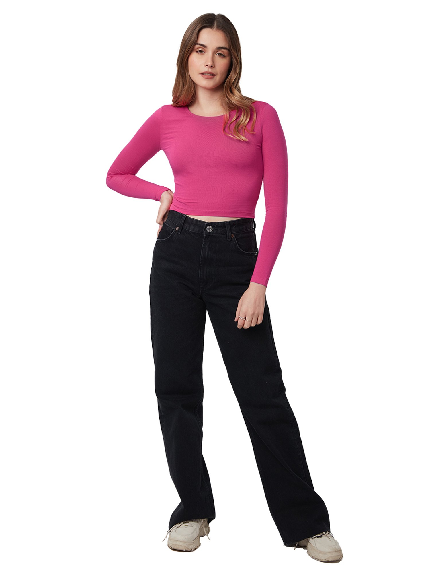 The Souled Store Pink Crop Top