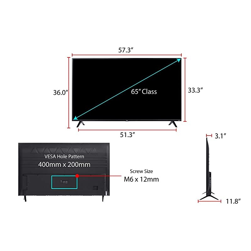 65S425 65 Inch 4K UHD HDR Smart Roku TV (2019)
