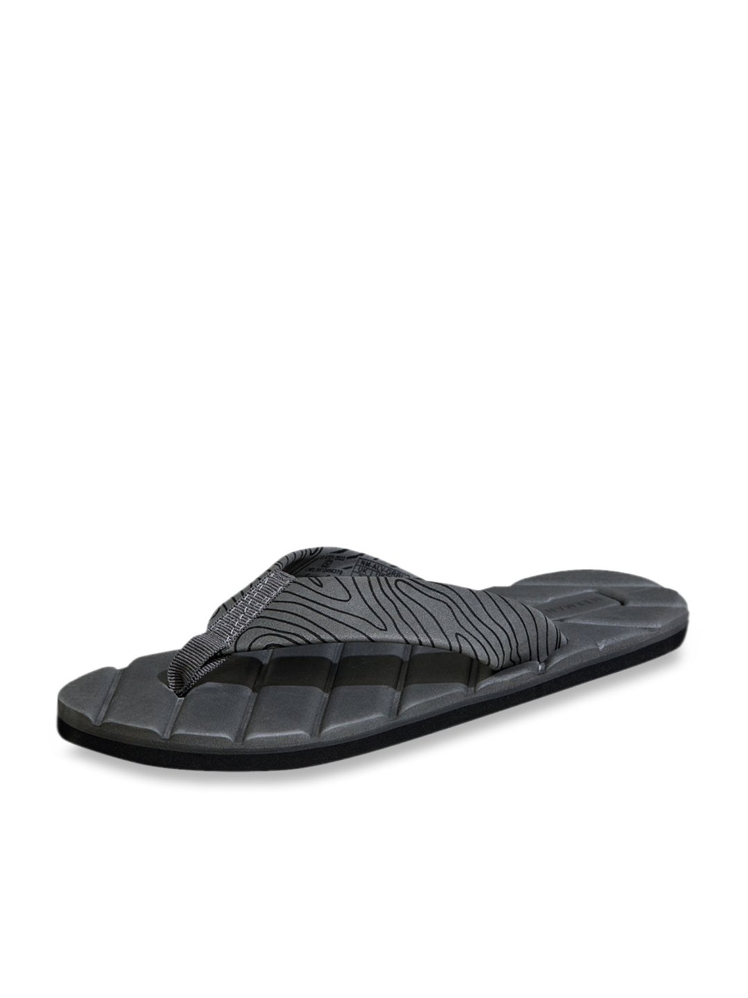 Neemans Men's Grey Flip Flops