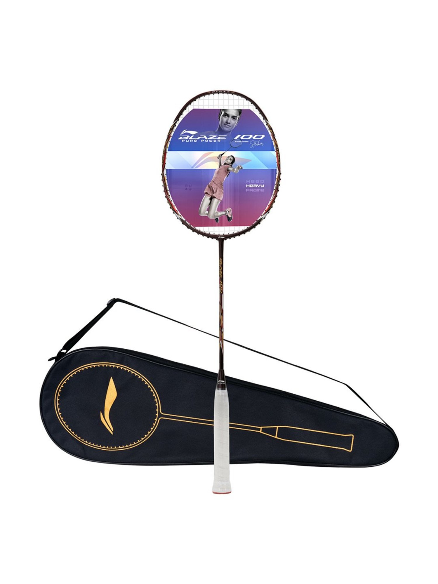 Li-Ning Blaze 100 Badminton Racket (Merlot Wine) Size - Medium