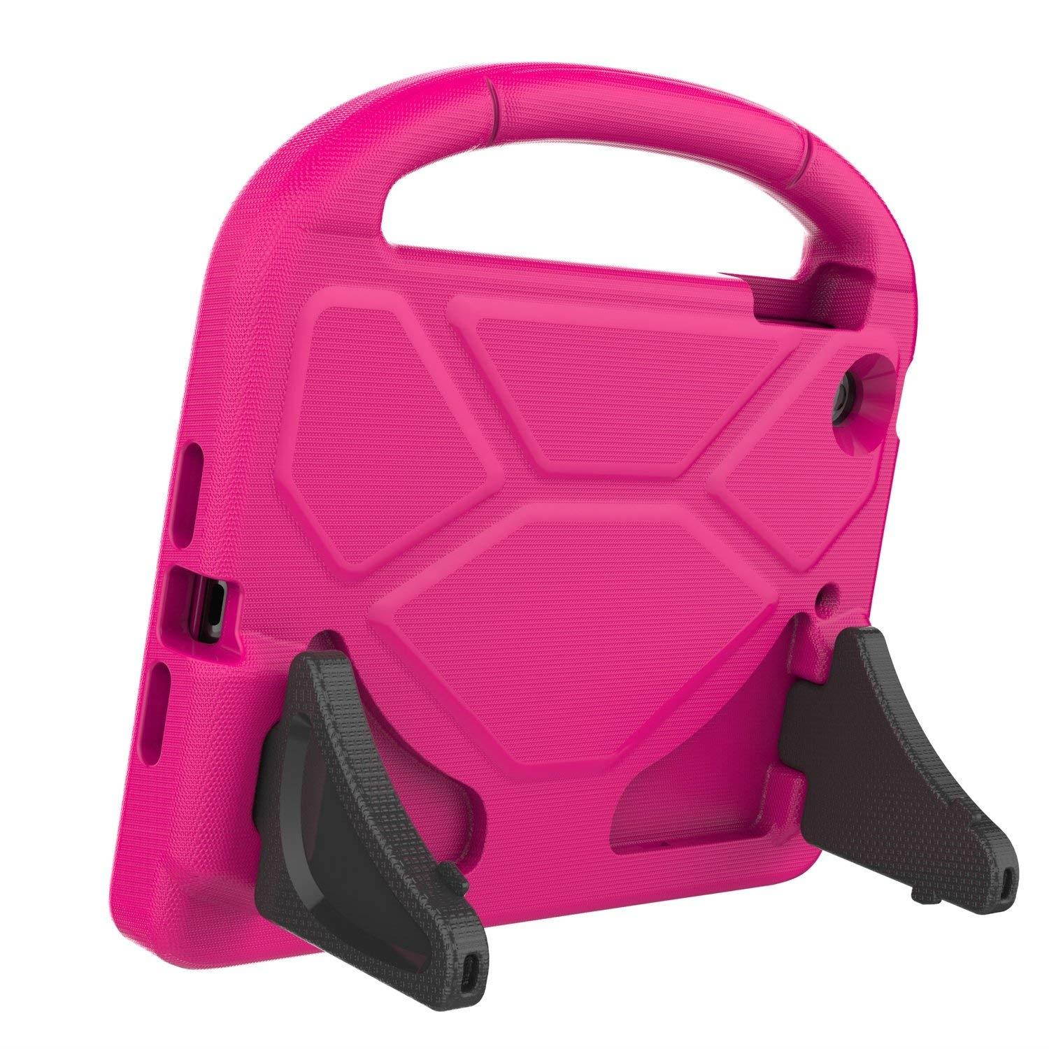 BMOUO Case for iPad Mini 1 2 3 with Built-in Screen Protector, Shockproof Lightweight Hard Cover Handle Stand Kids Case for Apple iPad Mini 1st 2nd 3rd Generation, Rose