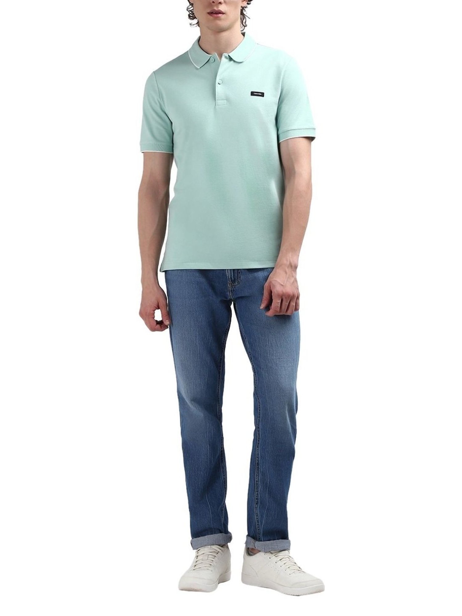 Calvin Klein Green Slim Fit Polo T-Shirt