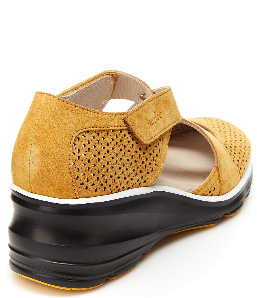Jambu Belize Cross-Band Wedge Slip-Ons
