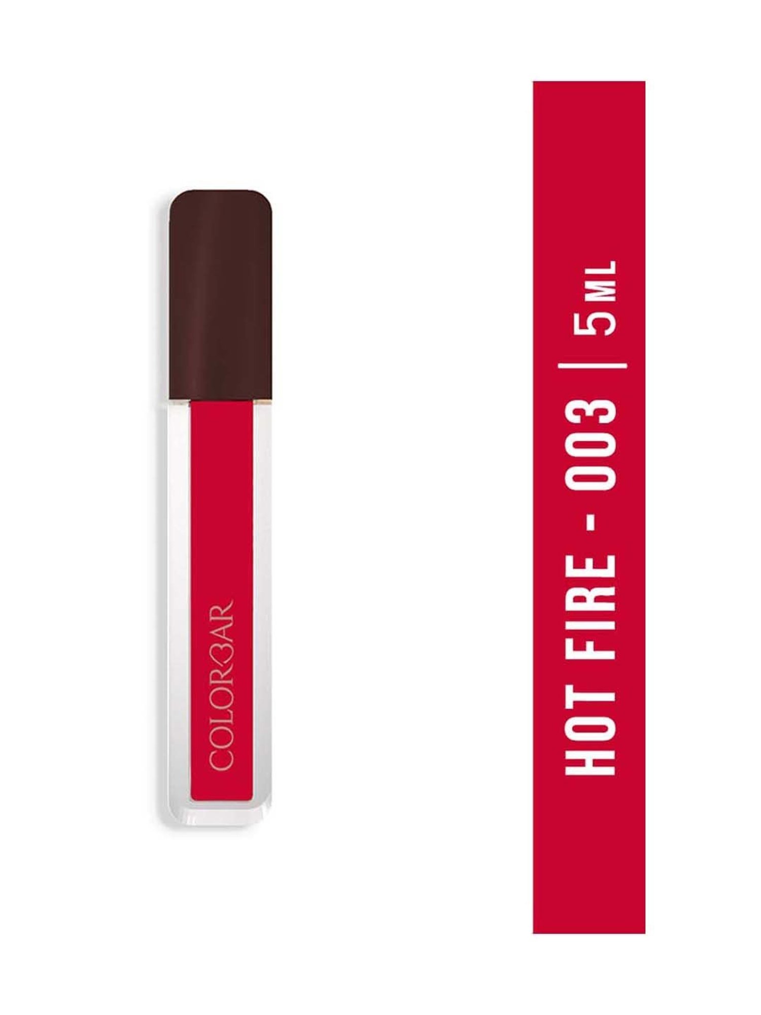 Colorbar Powerkiss Vegan Matte Lipcolor-Hot Fire-003 Red - 5 ml