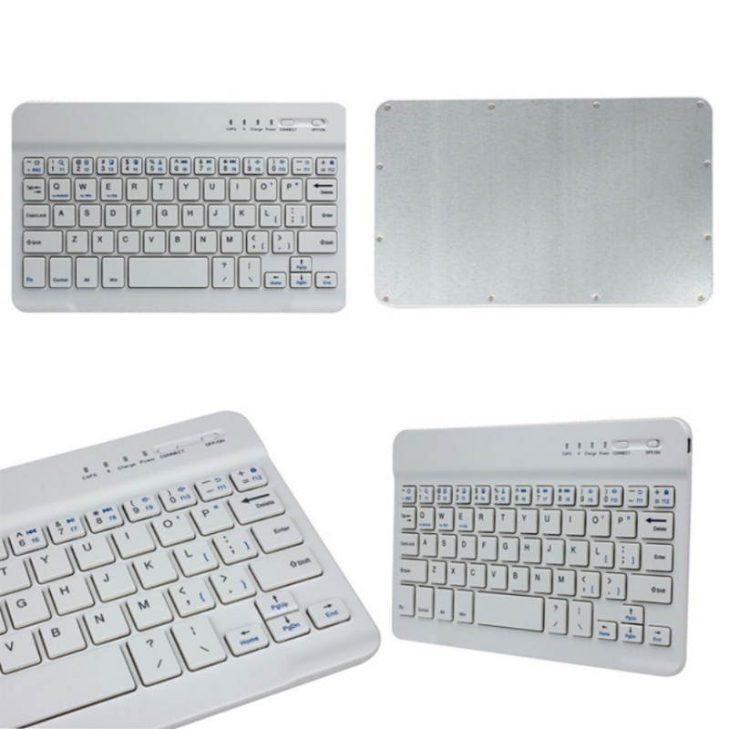 Bluetooth KeyboardUltra-Slim Rechargeable Wireless Bluetooth Keyboard for iOS, Android, Windows, and Mac Compatible with iPad, iPad Pro, iPhone, Android Tablets