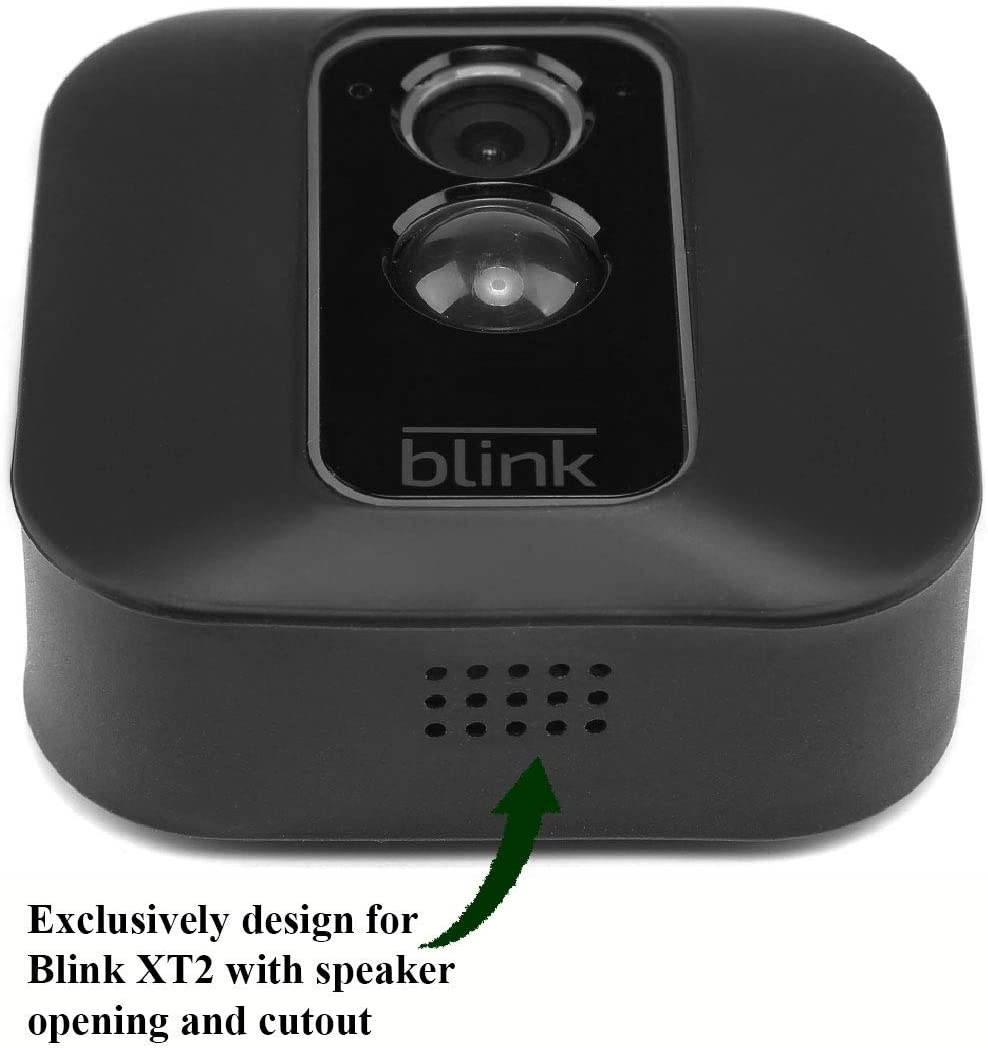 Silicone Skin Case Cover for Blink XT Outdoor Camera, Offer UV Weather Protection & Disguise Blink XT Security Camera - 3 Pack (Dark Gray)