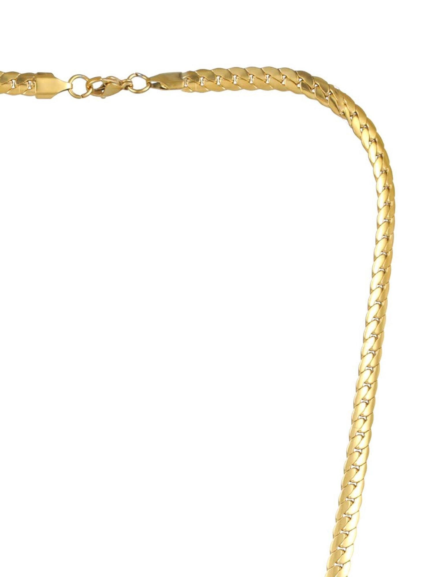 Bold by Priyaasi Classic Gold-Plated Link Chain for Men