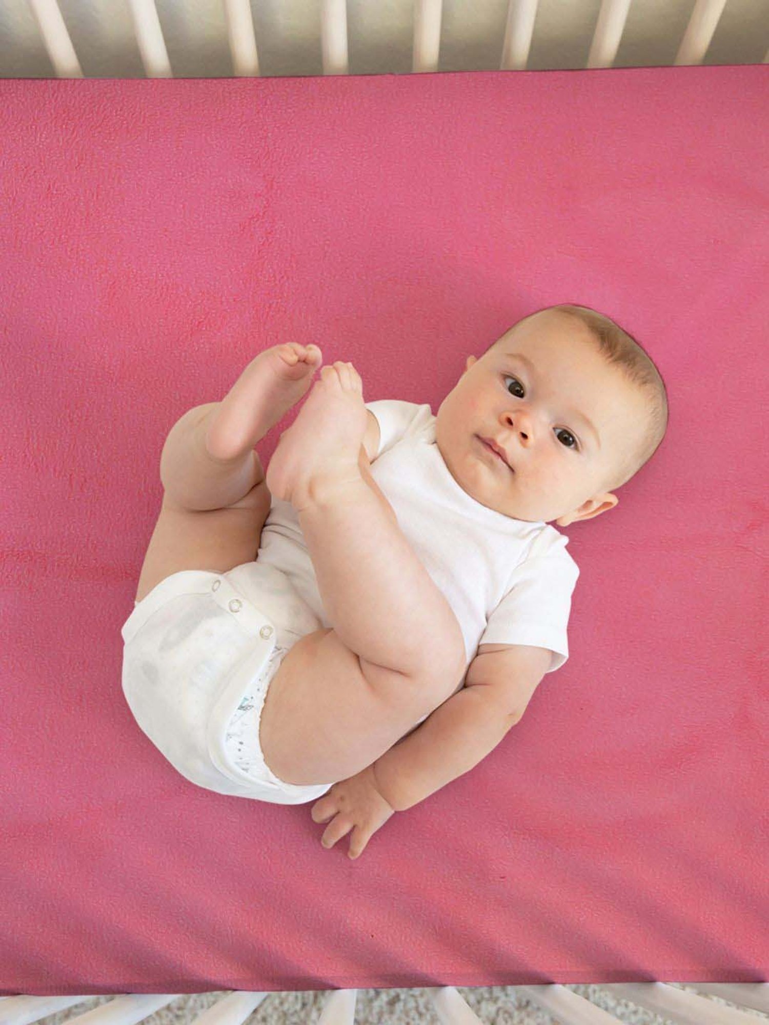 MiArcus Green Polyester 180 GSM Mattress Protectors (0-12 Month) - Set of 1