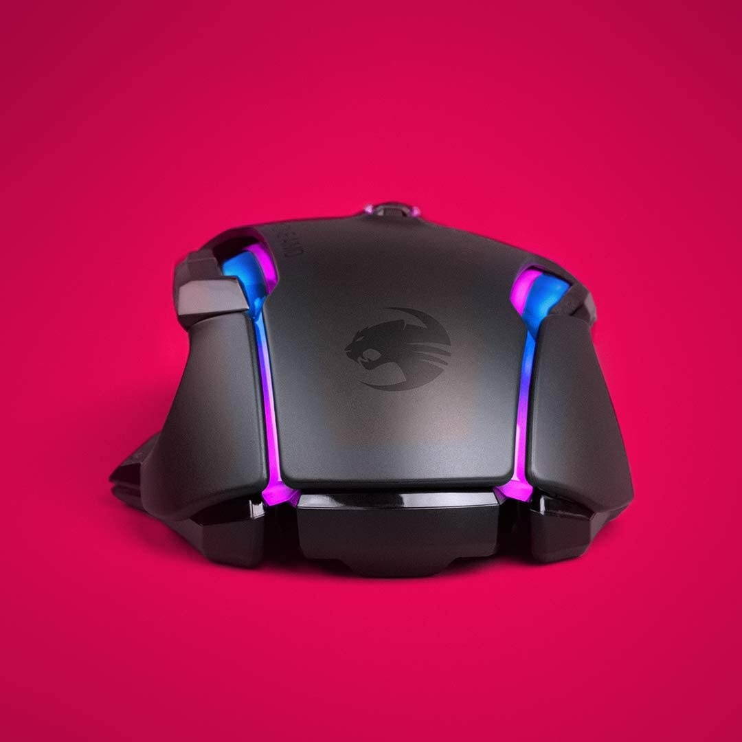 ROCCAT Kone AIMO Gaming Mouse (High Precision Optical Owl-Eye Sensor (100 to 16.000 DPI) RGB Aimo LED Illumination 23 Programmable Keys Designed in Germany) Black (Remastered)