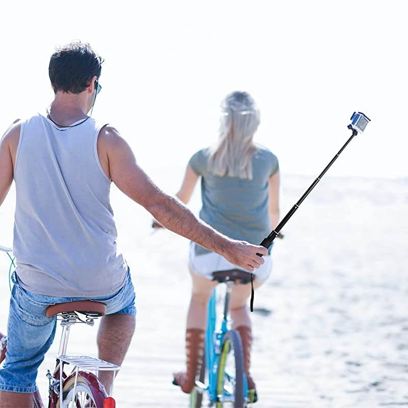 Selfie Stick  Action Camera Monopod Extendable Compatible with AKASOCamparkAPEMANGopro Action Cameras