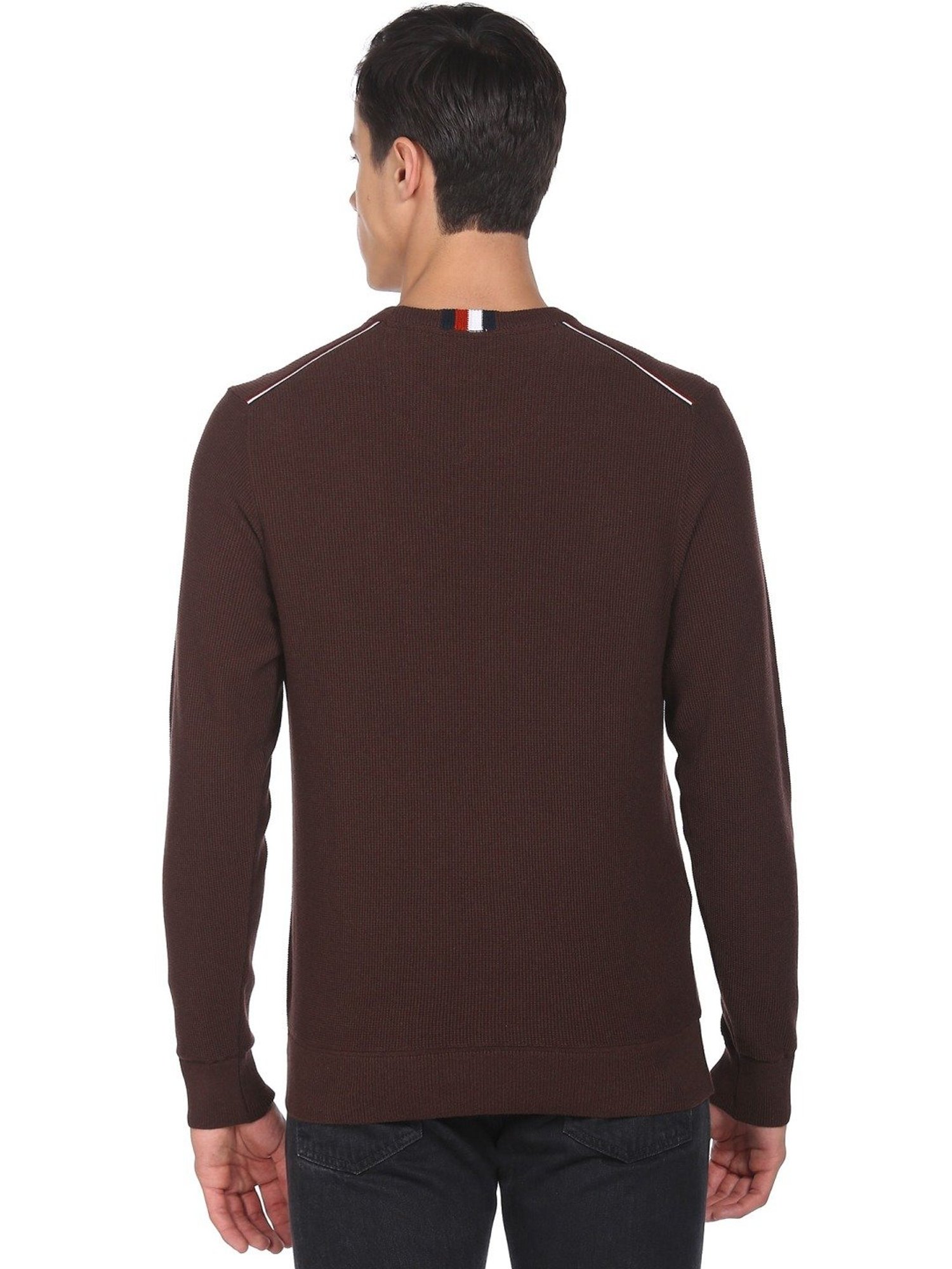 Arrow Sport Brown Regular Fit Sweater
