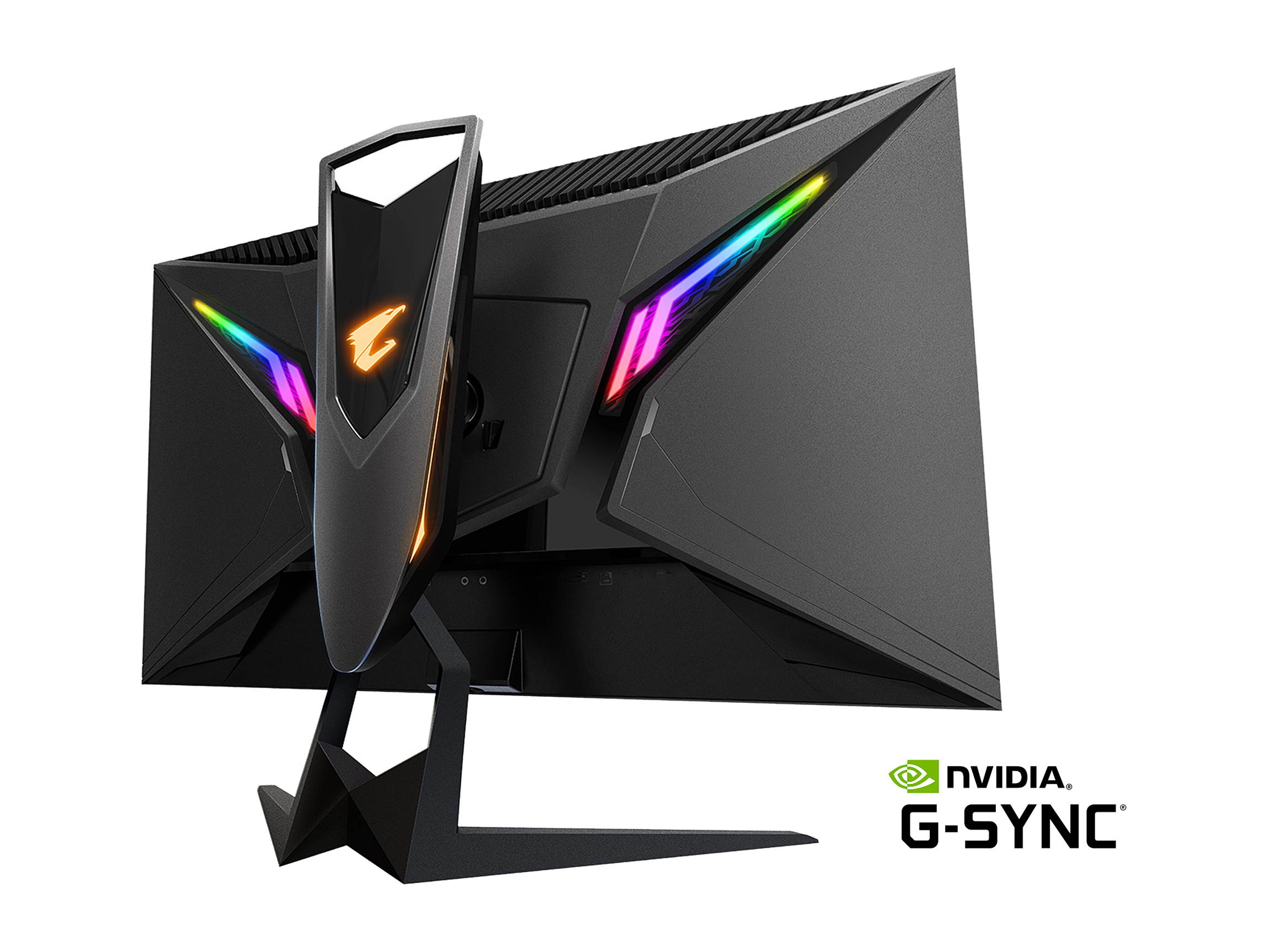AORUS FI27Q-P 27" 165Hz 1440P HBR3 G-SYNC Compatible IPS Gaming Monitor, Built-in ANC, 2k Display, 1 ms Response Time, HDR, 95% DCI-P3, 1x Display Port 1.4, 2x HDMI 2.0, 2x USB 3.0
