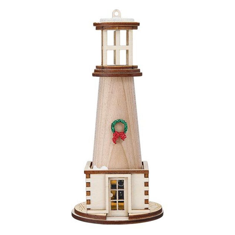 Ginger Cottages 6.0" Holiday Lighthouse Ornament Sea Ocean  -  Tree Ornaments
