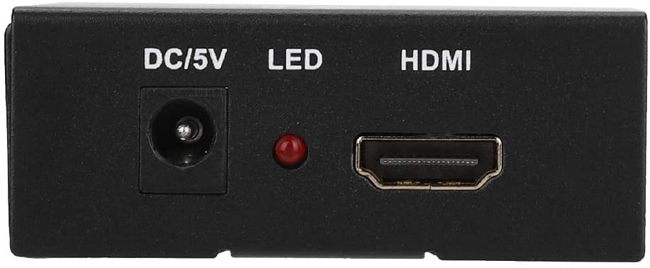 Bewinner SDI to HDMI+SDI Converter HD-SDI to HDMI 3G SDI to HDMI+SDI with Power Supply Adapter, Audio Embedder Support HD-SDI and 3G-SDI and Full HD 1080P 60Hz(Black)