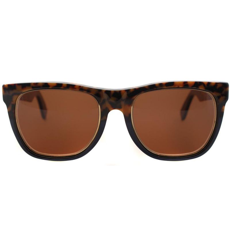 RetroSuperFuture Classic Costiera  L86 Unisex Square Sunglasses Brown 55mm