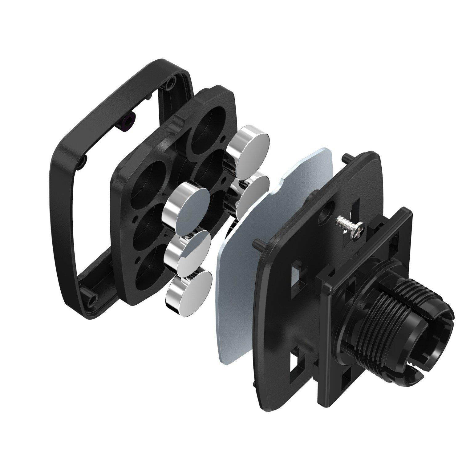 LAX Premium Magnetic Air Vent Car Mount Phone Holder for iPhone, Samsung, Smartphone, 6 Powerful Magnets