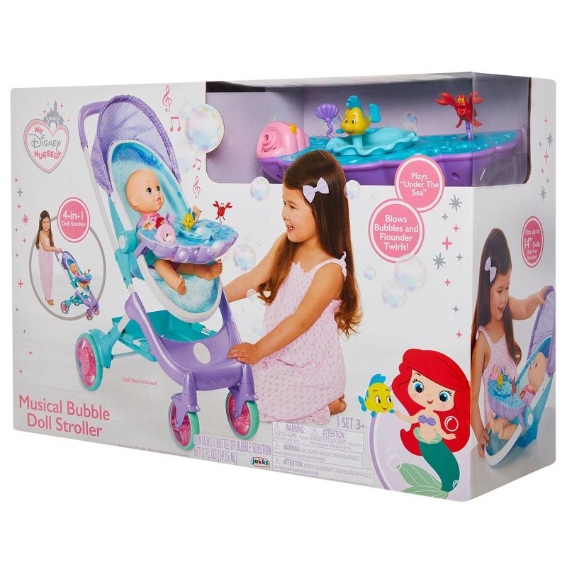 My Disney Nursery Musical Bubble Doll Stroller - The Little Mermaid