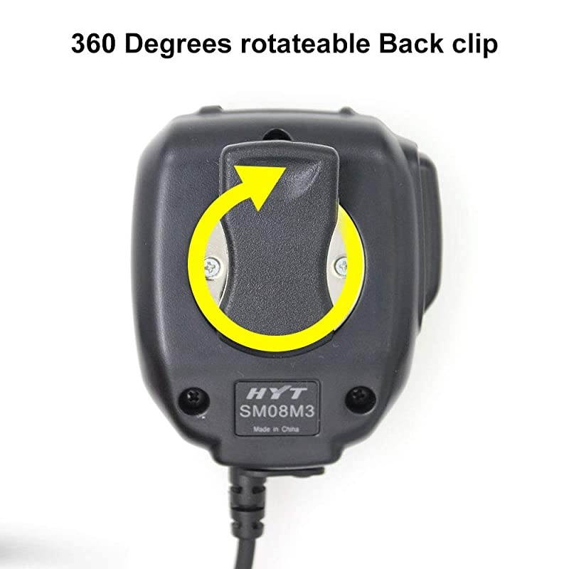 ANYSECU  SM08M3 Microphone Portable Speaker for era TC500 TC600 TC610 TC620 TC700 TC580 TC518 TC618 Two Way Radio