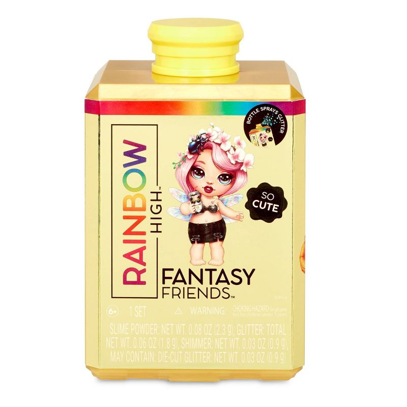 Rainbow High Fantasy Friends Series 2 – Perfume Bottle Package Really Sprays Glitter and Dolls Spit Slime