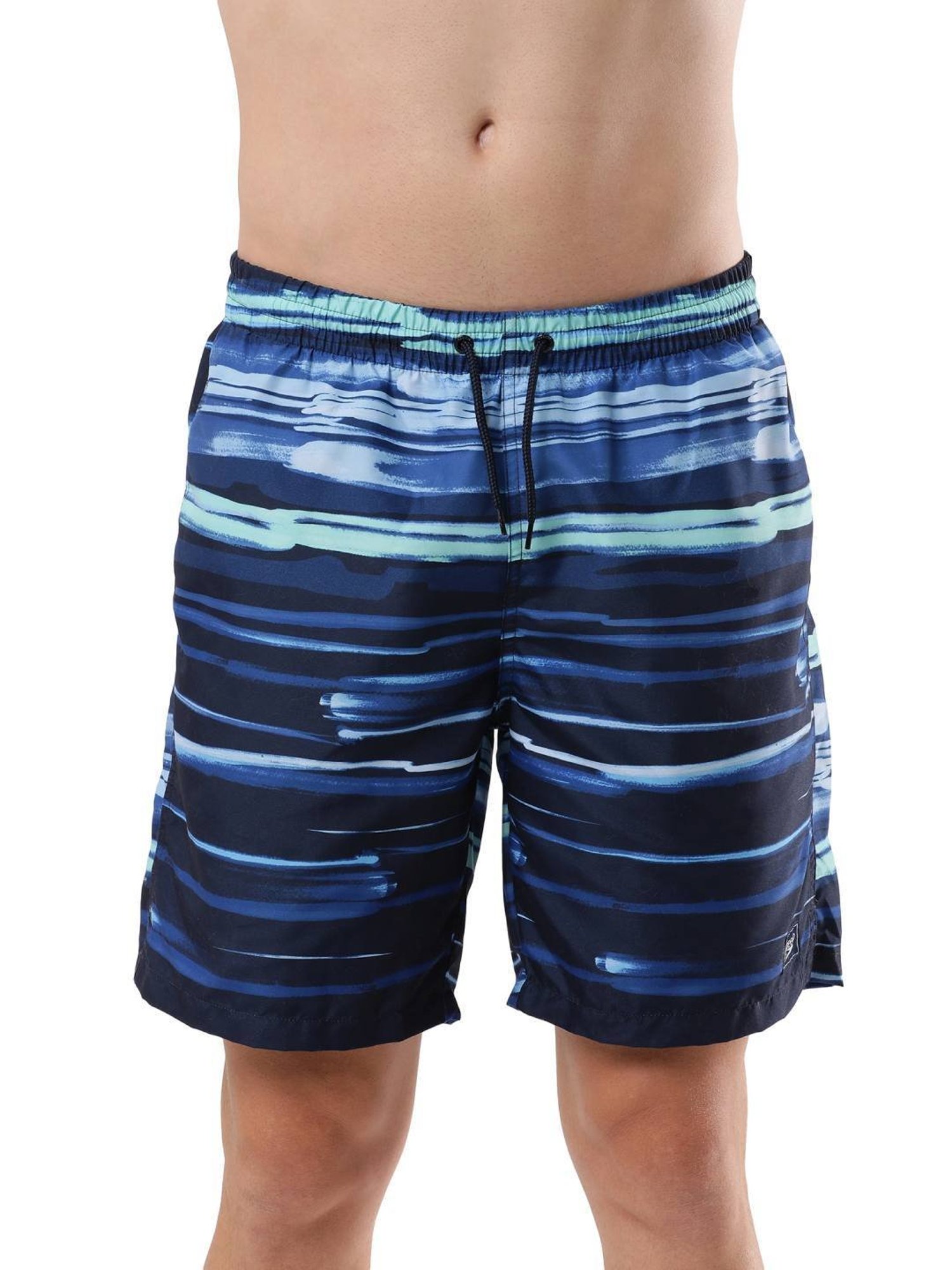 Speedo Pure Blue Regular Fit Printed Swim Shorts