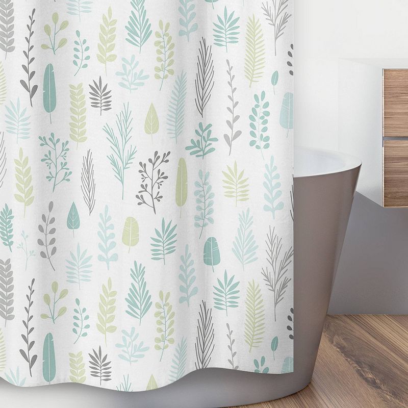 Leaf Shower Curtain Aqua - Sweet Jojo Designs