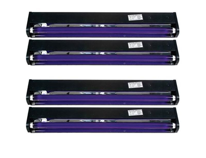 4 AMERICAN DJ BLACK-24BLB 24" UV Black Pro Blacklight Dorm Party Light Fixtures
