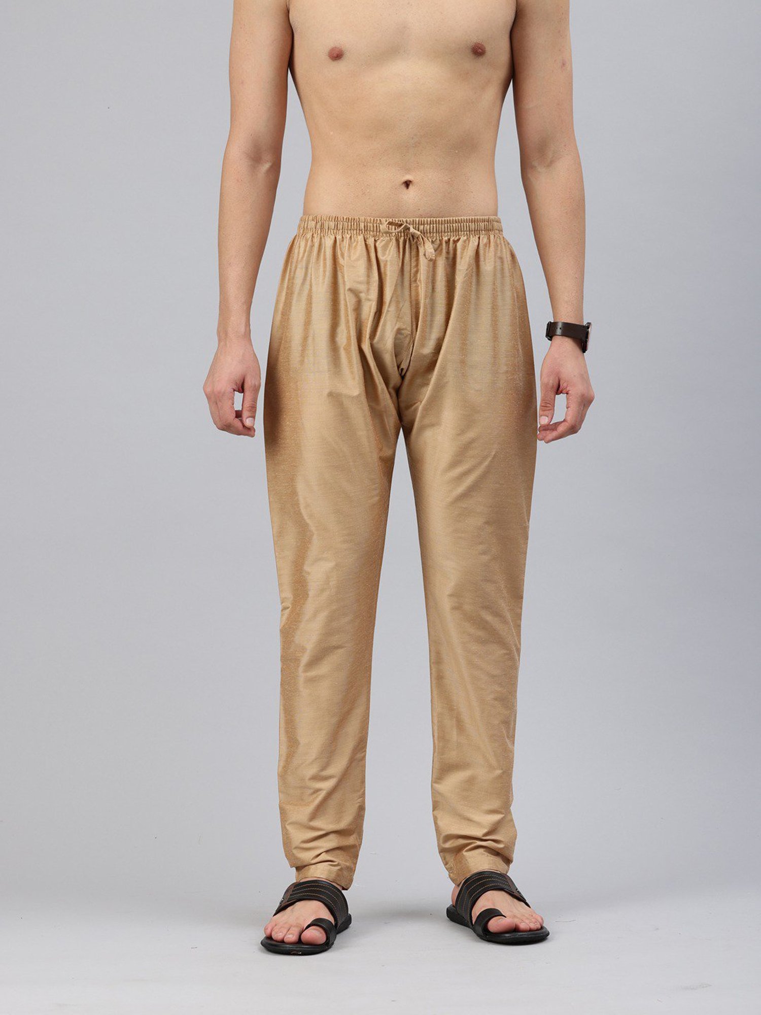 Manthan Fawn Regular Fit Pyjamas