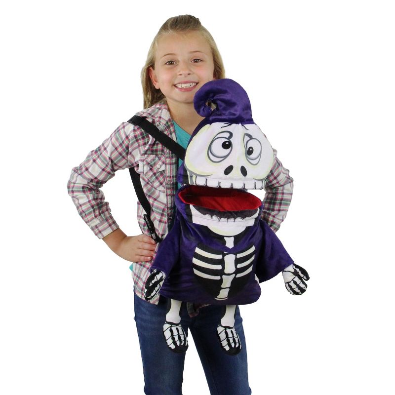 Northlight Musical Animated Skeleton Children's Halloween Trick or Treat Bag