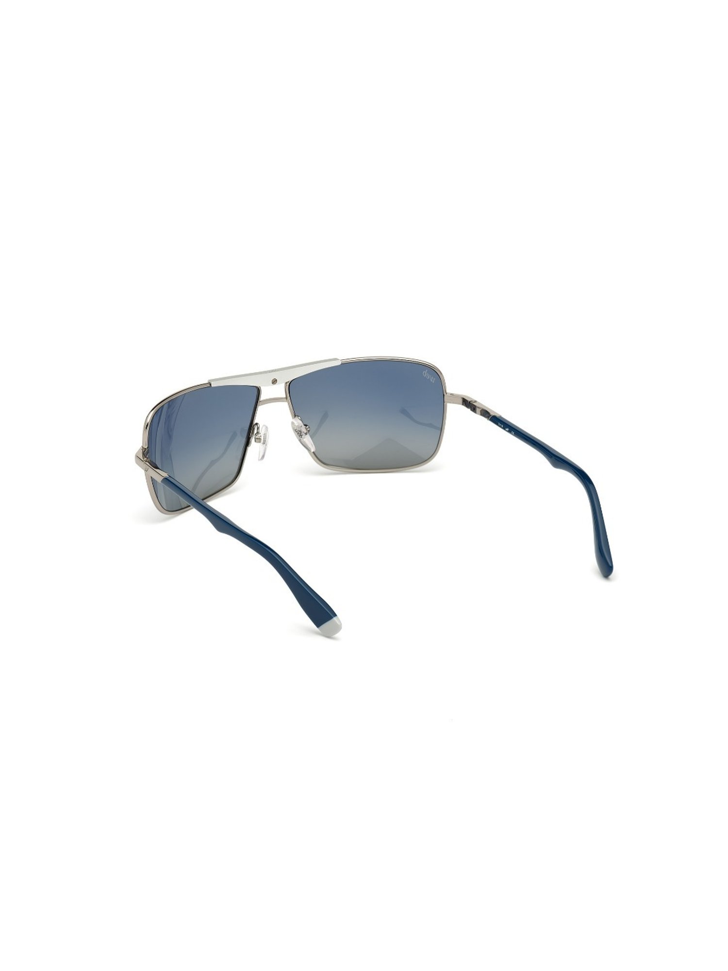 Web Eyewear Blue Rectangular Unisex Sunglasses Designed in Italy