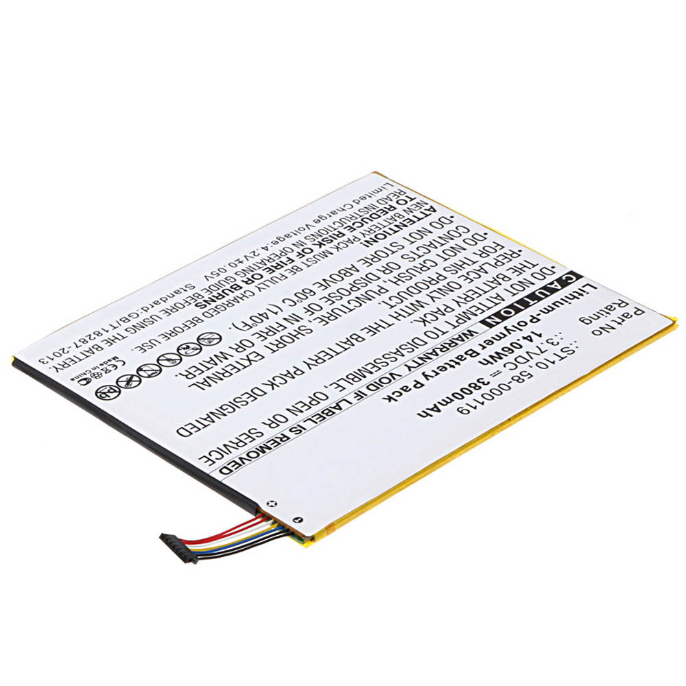 3800mAh 58-000119, 26S1008, ST10 Battery Replacement for Amazon Kindle Fire HD 10 10.1&rdquo; 5th Generation B00VKIY9RG, SR87CV Tablet