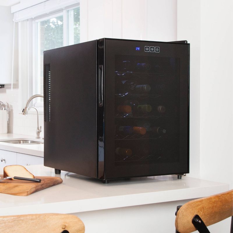 Koolatron 20-Bottle Wine Cooler - Jet Black