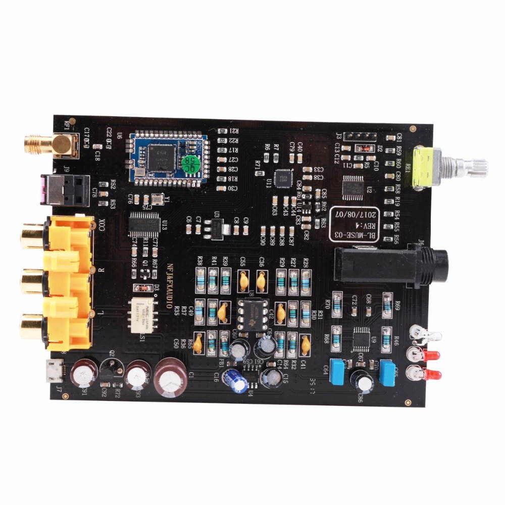 FX-Audio BL-MUSE-03 bluetooth 4.2 CSRA64215 Audio Receiver DAC Decoding Lossless HiFi Sound Quality Headphone Out Amplifier Silver A/EU