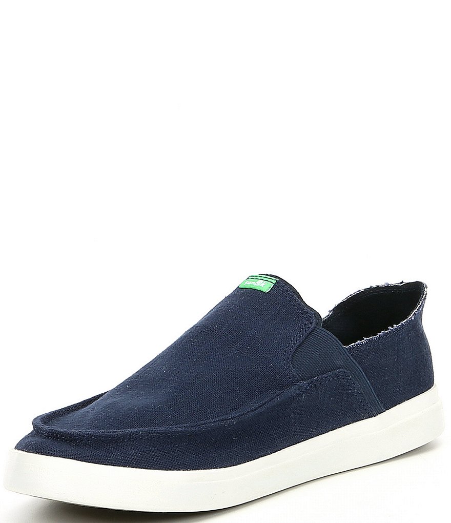 Sanuk Men's Pick Pocket Linen Slip-Ons
