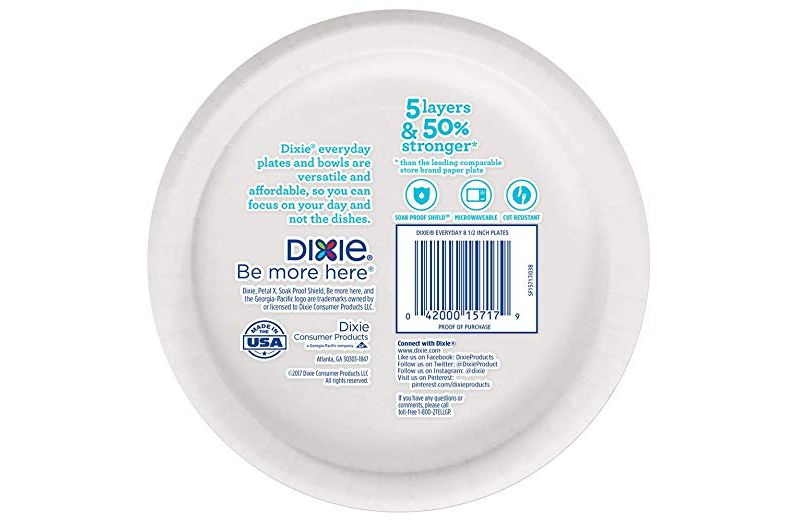 Dixie Everyday Paper Plates 8.5" - 154ct