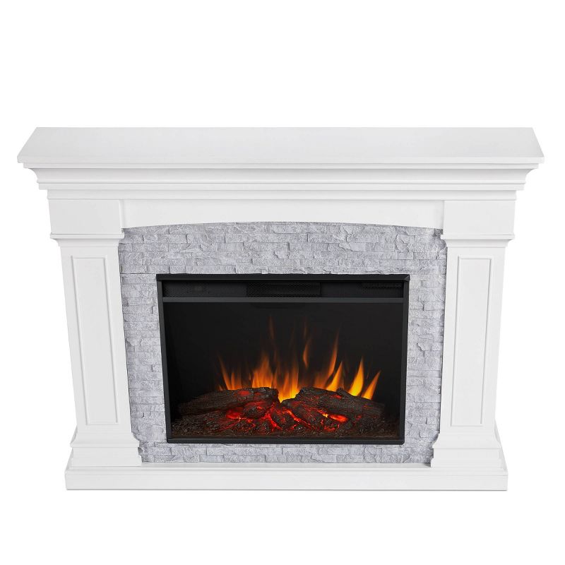 Real Flame Deland Grand Electric Fireplace White